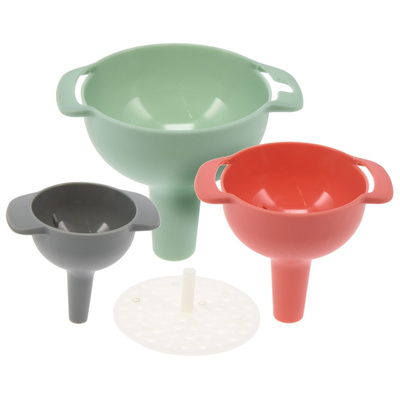 Kitchen Funnel and Strainer 10/8/6 cm 4 pcs