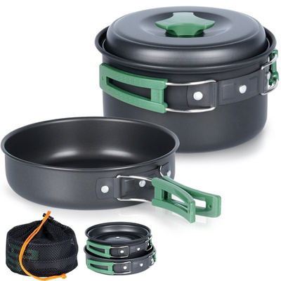 Camping Utensil Aluminum 500 / 900 ml 2 pcs