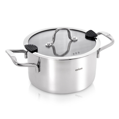 Garnek stalowy z pokrywką VENICE 24 cm, 6,2 l