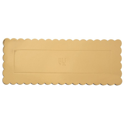 Cake Board Golden Rectangular 33x12 cm