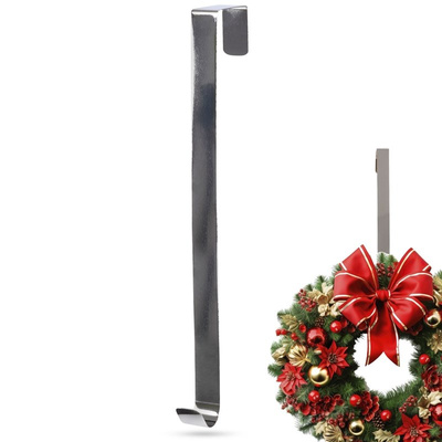 Wreath Hanger Metal Silver 30 cm