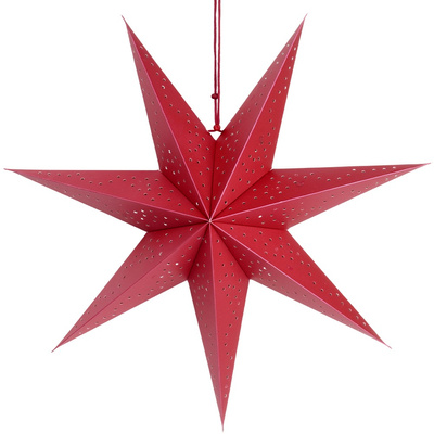 Decorative Star Paper Slotted Red 45 cm
