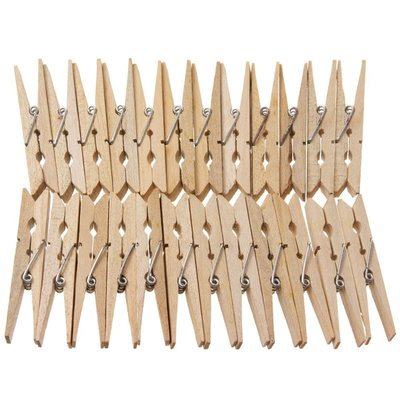 Clothes Pegs Wooden 24 pcs