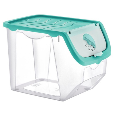 Vegetable Storage Container with Lid Turquoise 12 l