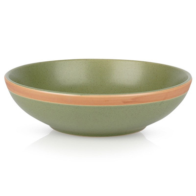 Talerz obiadowy głęboki ceramiczny zielony ARTHENA GREEN 20 cm, 900 ml