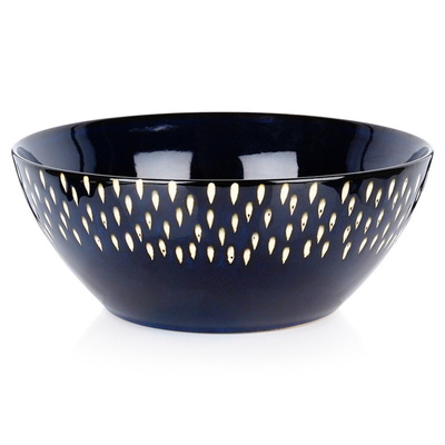 Serving Bowl Ceramic Navy Blue 23 cm, 2 l