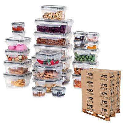 Pojemniki na żywność z pokrywką i uszczelką 24 szt. (paleta 96 szt.)