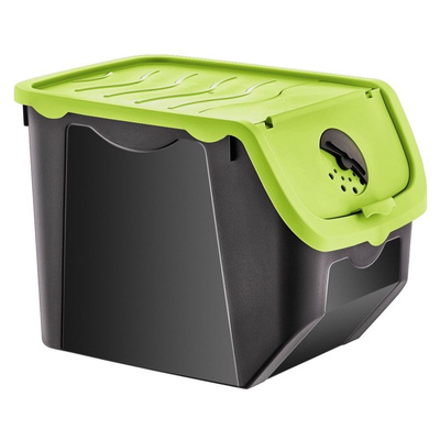 Vegetable Storage Container with Lid Green 12 l