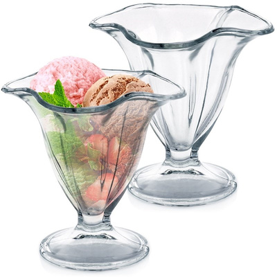 Ice Cream Bowls Glass 2 pcs