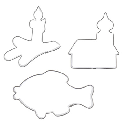 Cookie Cutters Steel 3 pcs