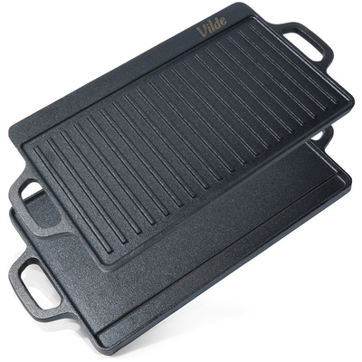 Grill Plate Cast Iron Double-Sided CAST LINE 45.5x22.5 cm