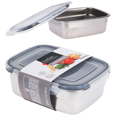 Food Container Steel with Lid and Gasket 500 ml