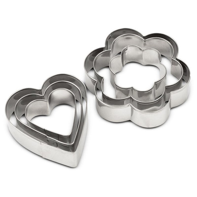 Cookie Cutters Steel Flower MISTY 3,5-6,5 cm 6 pcs