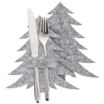 Cutlery Pouch Gray Tree 2 pcs