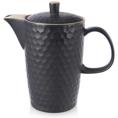 Tea Pot Ceramic Black TEA TIME 1.3 l