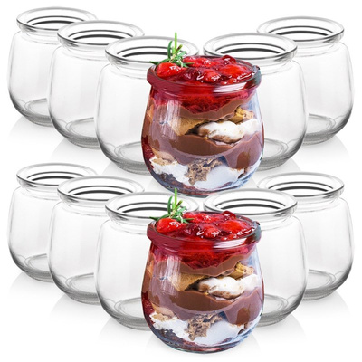 Pudding Glass Jar 130 ml 12 pcs