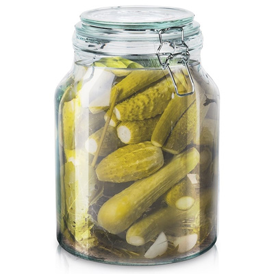 Jar with Clip Glass IRMA 3.4 l