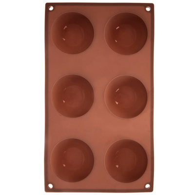 Forma do ciastek i pralin silikonowa brązowa 28x16,5x3 cm