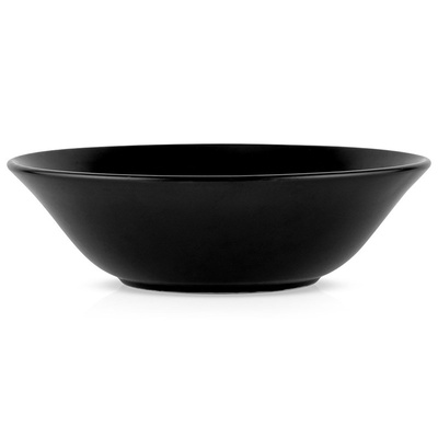 SOHO Black Ceramic Salad Bowl 23.5 cm, 1.1 l