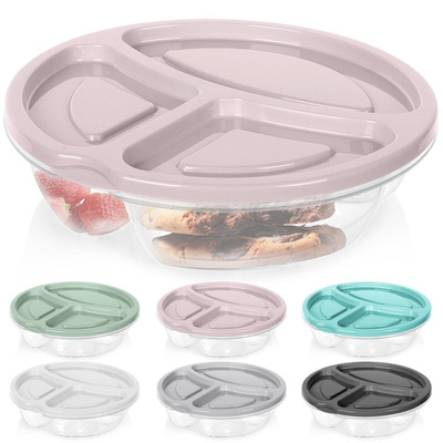 Food Container with Lid Divided 600 ml