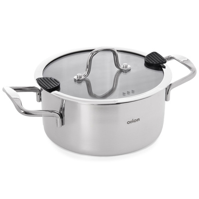 Garnek stalowy z pokrywką VENICE 20 cm, 3 l