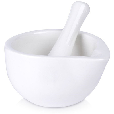 Pestle and Mortar Porcelain White