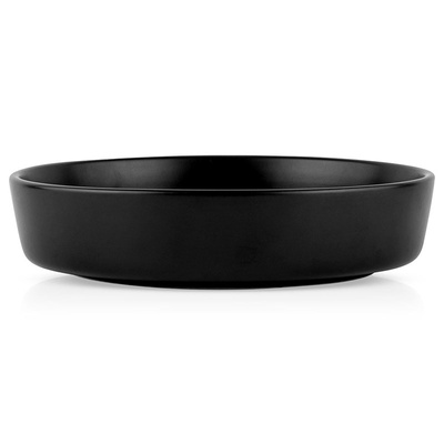 SOHO Black Deep Ceramic Dinner Plate 21.5 cm, 1 l