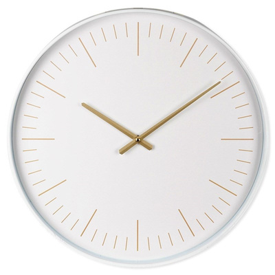 Wall Clock White Golden 50 cm