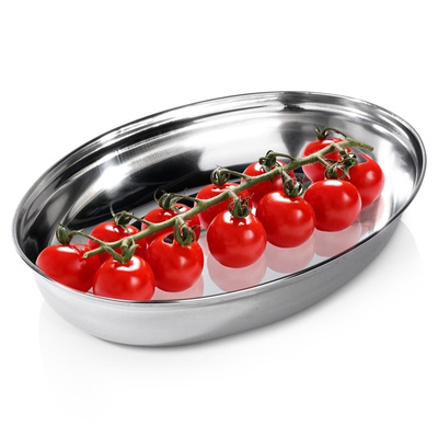 Serving Platter Steel Oval Deep 25,5x18 cm