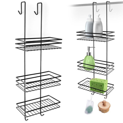 Shower Shelf Metal Black Hanging