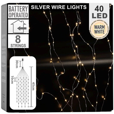 Christmas Tree Lights Wires 40 LED 45 cm