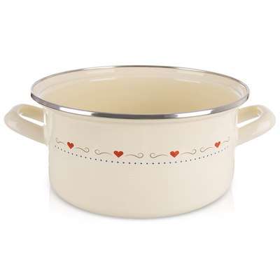 Pot Enamel Cream TONCA 24 cm, 4 l