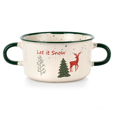 Miska bulionówka ceramiczna świąteczna 625 ml