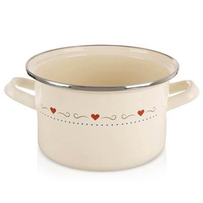 Pot Enamel Cream TONCA 18 cm, 2 l