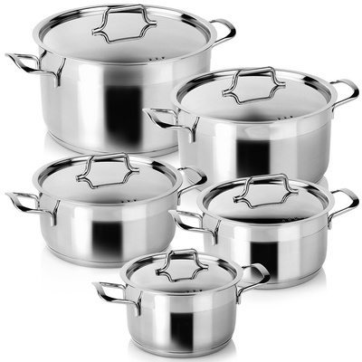 Cookware Set Steel ANETT 10 pcs