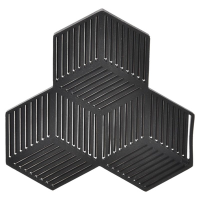 Foldable Trivet Silicone Black 13,5x13,5 cm