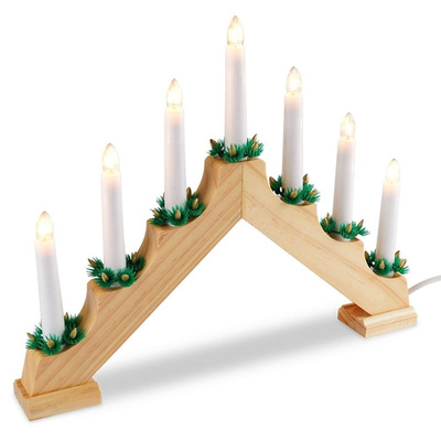 Candle Bridge Wooden for 7 Candles 41.5x29 cm