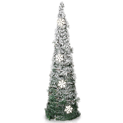 Luminous Christmas Cone Tree Green 30 LED 60 cm