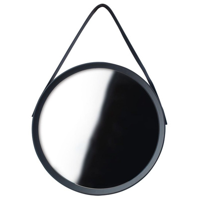 Wall Mirror Black Round 52 cm