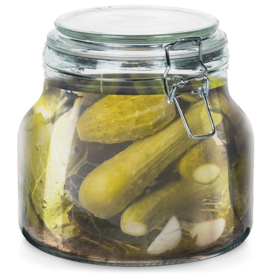 Jar with Clip Glass IRMA 1.85 l