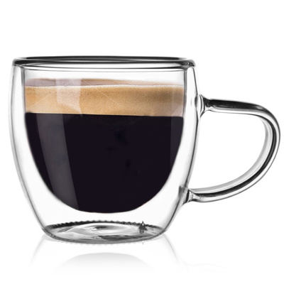Double Walled Glass with Double Walls for Espresso DOUBLE 100 ml