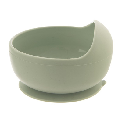 Baby Bowl Silicone with Suction Cup Green 360 ml