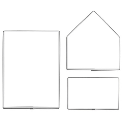 Cookie Cutters Steel House Gingerbread 3 pcs