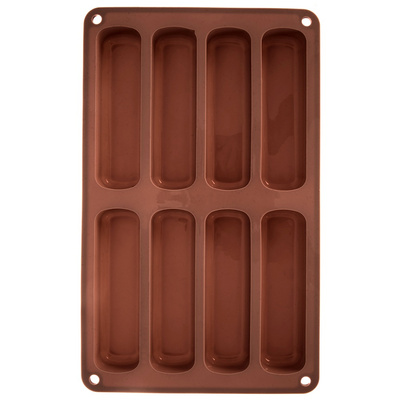 Forma do biszkoptów silikonowa brązowa 28x17x2 cm