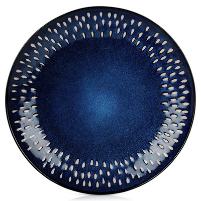 Dinner Plate Ceramic Navy Blue 28 cm