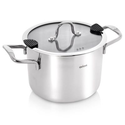 Garnek stalowy z pokrywką VENICE 20 cm, 4,6 l