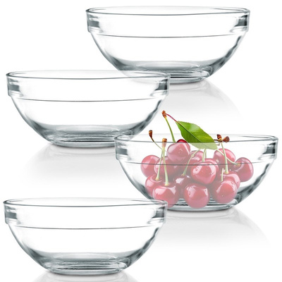 Bowls Glass 12 cm, 275 ml 4 pcs