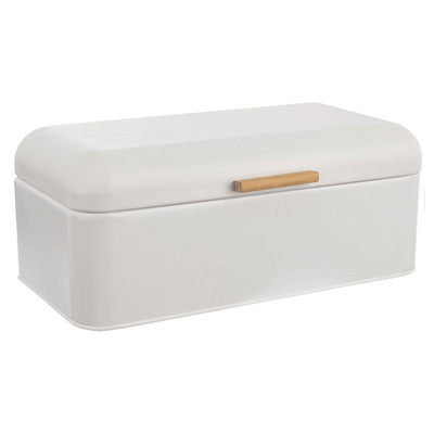 Bread Bin Metal White WHITELINE 42x24x16,5 cm