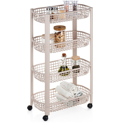 Storage Trolley 4-Level 46.5x26x79 cm