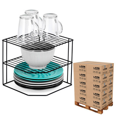 Kitchen Shelf Metal Black Corner (pallet of 128 pcs)